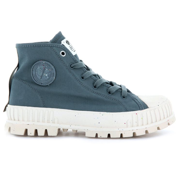 Dámské Boty Palladium Pallashock Mid Organic Tmavě Blankyt | CZ LXS-73A